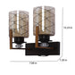 JS-VP S-544-2W Modern Wall Lights 2xE27 Mild Steel & Glass Material Brown & Champaign Finish