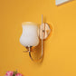 JS-VP S-545-1W Modern Wall Lights 2xE27 Mild Steel & Glass Material Gold & White, Yellow Finish