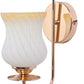 JS-VP S-545-1W Modern Wall Lights 2xE27 Mild Steel & Glass Material Gold & White, Yellow Finish