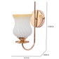 JS-VP S-545-1W Modern Wall Lights 2xE27 Mild Steel & Glass Material Gold & White, Yellow Finish