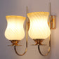 JS-VP S-545-2W Modern Wall Lights 2xE27 Mild Steel & Glass Material Gold & White, Yellow Finish