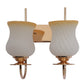 JS-VP S-545-2W Modern Wall Lights 2xE27 Mild Steel & Glass Material Gold & White, Yellow Finish