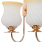 JS-VP S-545-2W Modern Wall Lights 2xE27 Mild Steel & Glass Material Gold & White, Yellow Finish