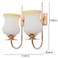 JS-VP S-545-2W Modern Wall Lights 2xE27 Mild Steel & Glass Material Gold & White, Yellow Finish