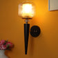 JS-VP S-560-1W Mashal Wall Lights 1xE27 Mild Steel & Glass Material Brown & Clear Finish