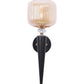 JS-VP S-560-1W Mashal Wall Lights 1xE27 Mild Steel & Glass Material Brown & Clear Finish