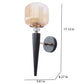 JS-VP S-560-1W Mashal Wall Lights 1xE27 Mild Steel & Glass Material Brown & Clear Finish