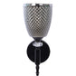 JS-VP S-566-1W Modern Wall Lights 1xE27 Mild Steel & Glass Material Glossy black & Smoky Finish