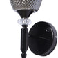 JS-VP S-566-1W Modern Wall Lights 1xE27 Mild Steel & Glass Material Glossy black & Smoky Finish