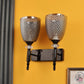 JS-VP S-566-2W Modern Wall Lights 2xE27 Mild Steel & Glass Material Glossy black & Smoky Finish