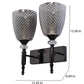 JS-VP S-566-2W Modern Wall Lights 2xE27 Mild Steel & Glass Material Glossy black & Smoky Finish