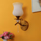 JS-VP S-567-1W Modern Wall Lights 1xE27 Mild Steel & Glass Material Antique Gold & White, Yellow Finish