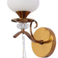 JS-VP S-567-1W Modern Wall Lights 1xE27 Mild Steel & Glass Material Antique Gold & White, Yellow Finish