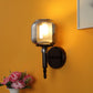 JS-VP S-568-1W Modern Wall Lights 1xE27 Mild Steel & Glass Material Glossy black & Smoky Finish