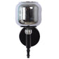 JS-VP S-568-1W Modern Wall Lights 1xE27 Mild Steel & Glass Material Glossy black & Smoky Finish