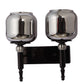 JS-VP S-568-2W Modern Wall Lights 2xE27 Mild Steel & Glass Material Glossy black & Smoky Finish