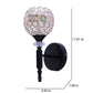 JS-VP S-570-1W Modern Wall Lights 1xE27 Mild Steel & Glass Material Glossy black & clear crystals Finish