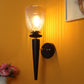 JS-VP S-571-1W Mashal Wall Lights 1xE27 Mild Steel & Glass Material Brown & Champaign Finish