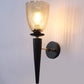 JS-VP S-571-1W Mashal Wall Lights 1xE27 Mild Steel & Glass Material Brown & Champaign Finish
