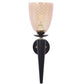 JS-VP S-571-1W Mashal Wall Lights 1xE27 Mild Steel & Glass Material Brown & Champaign Finish
