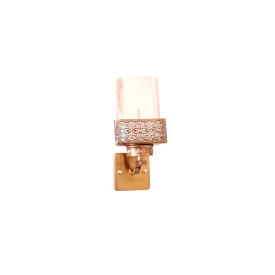 JS-VP S-447-1W Modern Wall Lights 1xE27 Mild Steel & Glass Material Gold & Champaign Finish