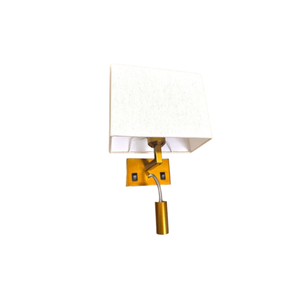 JS-VP S-515-1W Modern Wall Lights 1xE27 Mild Steel & Glass Material Antique Gold & Cream Finish