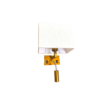 JS-VP S-515-1W Modern Wall Lights 1xE27 Mild Steel & Glass Material Antique Gold & Cream Finish