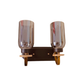 JS-VP S-529-2W Modern Wall Lights 2xE27 Mild Steel & Glass Material Brown & Smoky Finish