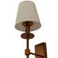 JS-VP S-452-1W Cloth Shade Wall Lights 1xE27 Mild Steel & Fabric Material Antique & White Finish