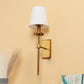 JS-VP S-452-1W Cloth Shade Wall Lights 1xE27 Mild Steel & Fabric Material Antique & White Finish