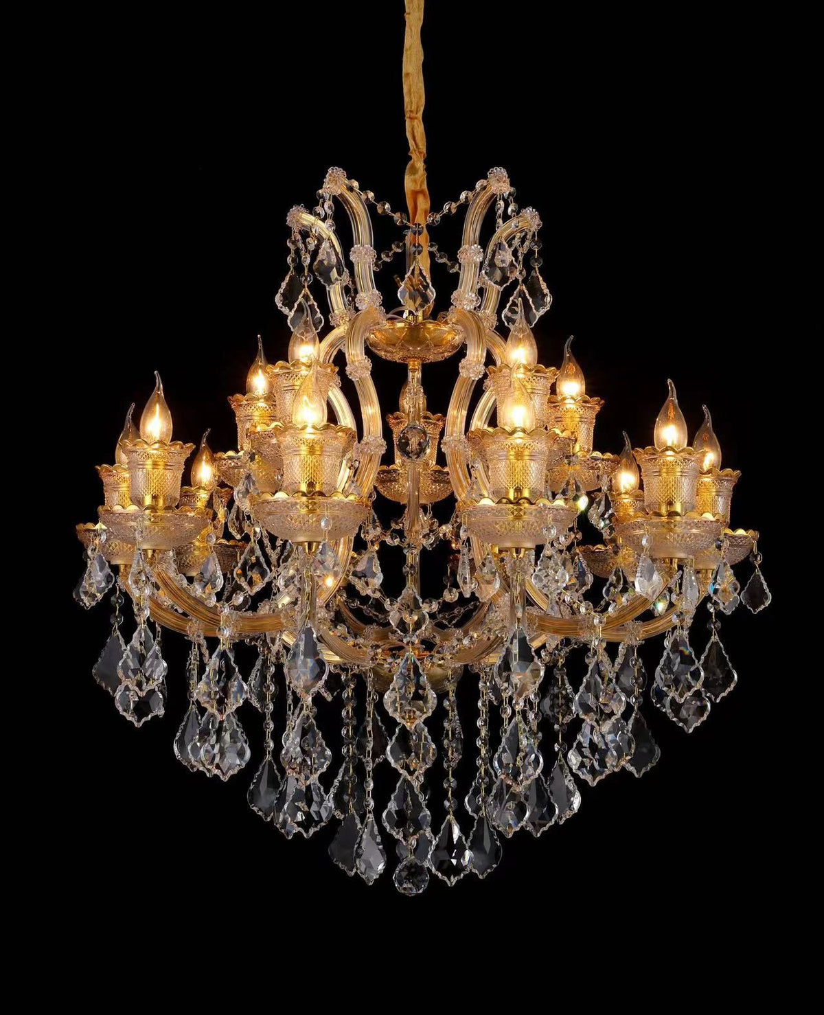 Vivara Banquet Hall's Custom Maria Theresa Chandeliers