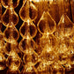 Molten Copper Glass Chandelier – A Statement Piece for Grand Living Spaces