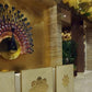 Amber & Emerald Plume Wall Chandelier – A Jewel-Toned Statement for Grand Lobbies