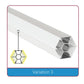 JS-JAS Suspended Alluminium Profile For Strips 143-JAS-S0101