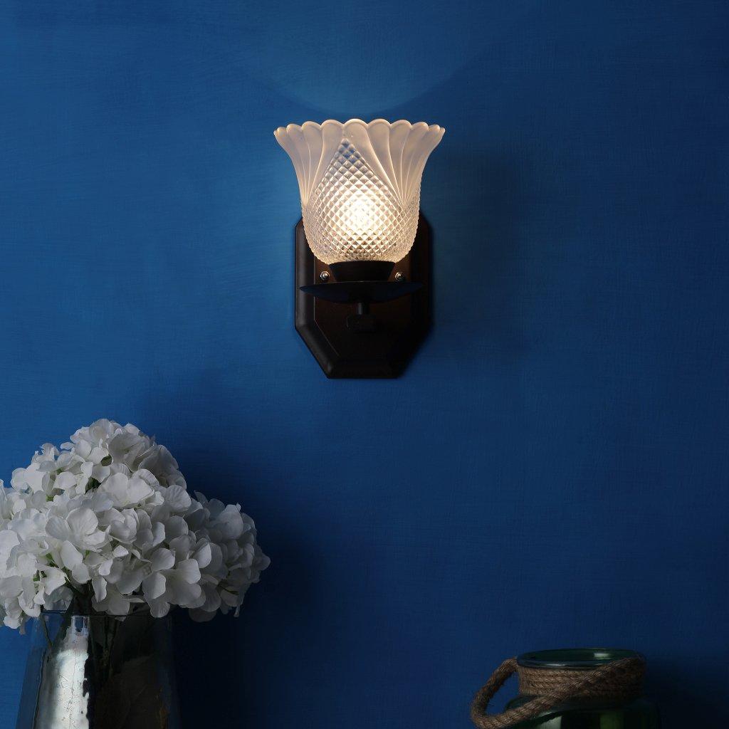 Metz Brown Metal Wall Sconces | Z-285-1W | Included Bulb | Eliante by Jainsons Lights