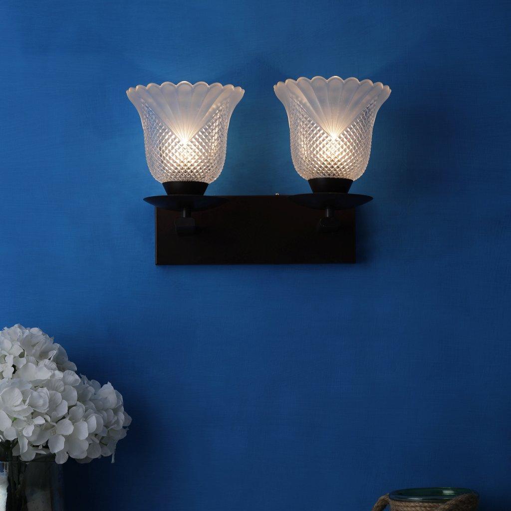 Metal Wall Mounted Uplight Sconce (Brown) | Z-285-2W | Included Bulb | Eliante by Jainsons Lights