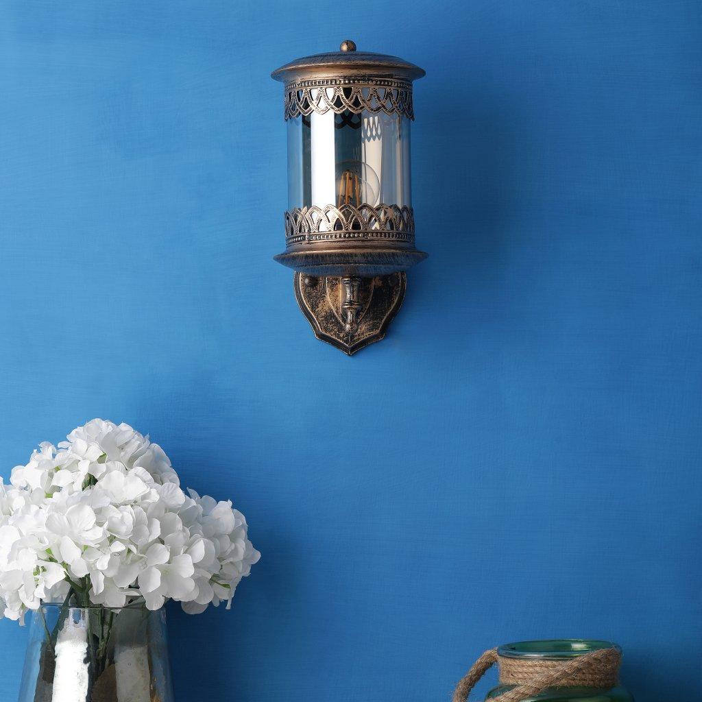 Antique Brass Metal Wall Light - Z-343-1W - Included Bulb