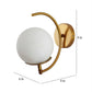 Gold Metal Wall Light - Z-396-1W - Included Bulb