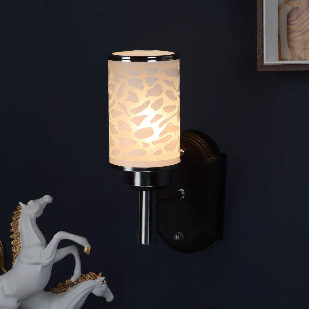 Plata Brown Metal Wall Light - A-15-1W - Included Bulbs