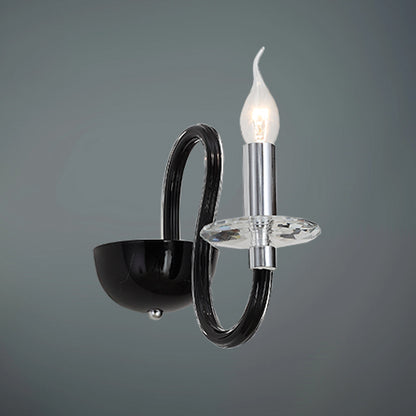 JSPHILO-Clear 3-167-1xE-14 Crystal Wall Light