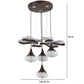 Brown Metal Hanging Light - a-216-4lp - Included Bulb