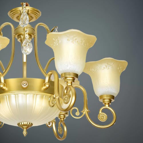 JSPHILO-6-168-6+3xE27 Classic Chandeliers