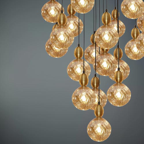 JSPHILO 4-267-19xG9 Impression Double Height Chandeliers