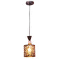 ELIANTE Black Iron Base Gold Glass Shade Hanging Light - A-4478-1Lp - Bulb Included