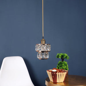 Golden Metal Hanging Light - A-5041-1P-HL - Included Bulb