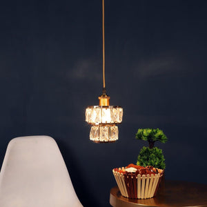 Golden Metal Hanging Light - A-5041-1P-HL - Included Bulb