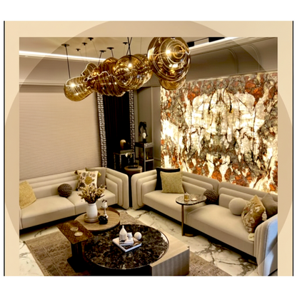 Designer Multi-Pendant Spiral Glass Chandelier with Custom Cluster Installation for Luxury Living & Dining Spaces