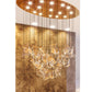Luxury Oval Crystal Cascade Chandelier with Gold Finish for Double Height Living & Lobby Spaces