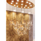 Luxury Oval Crystal Cascade Chandelier with Gold Finish for Double Height Living & Lobby Spaces