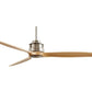 JS-LXR Modern AC 52″ Ceiling Designer Fans AA0036-Antique Brass Motor & Maple Wooden Blades